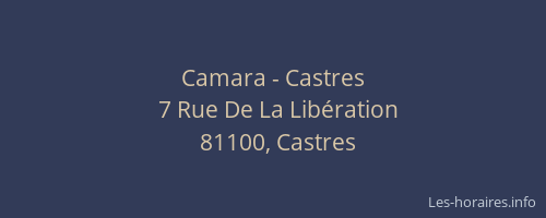 Camara - Castres