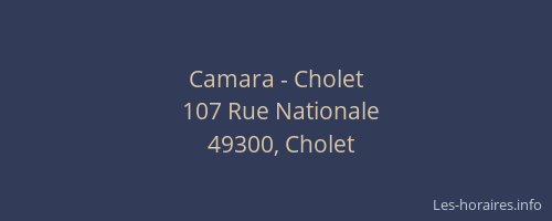 Camara - Cholet