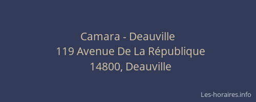 Camara - Deauville