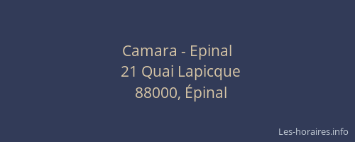 Camara - Epinal