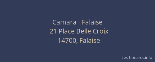 Camara - Falaise