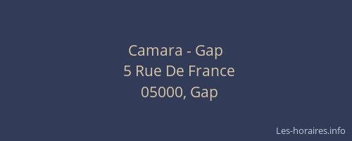 Camara - Gap