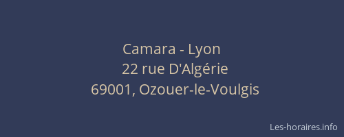 Camara - Lyon
