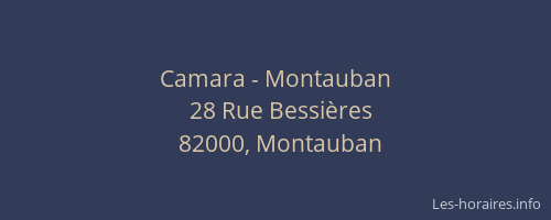 Camara - Montauban