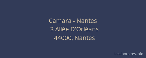 Camara - Nantes