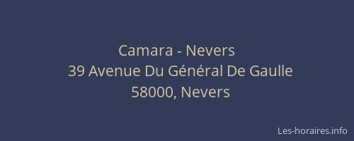 Camara - Nevers