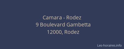 Camara - Rodez