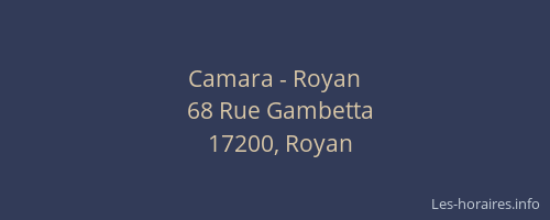 Camara - Royan