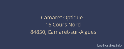 Camaret Optique