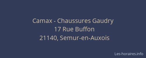 Camax - Chaussures Gaudry