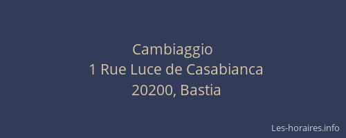 Cambiaggio