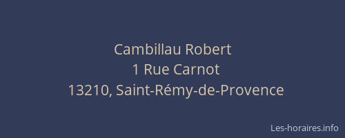 Cambillau Robert