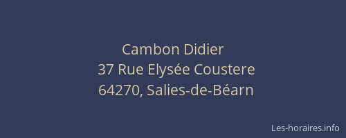 Cambon Didier