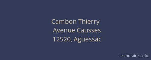Cambon Thierry