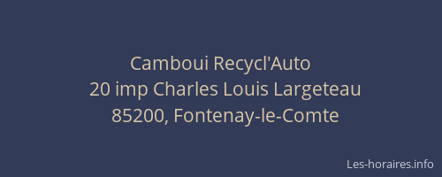 Camboui Recycl'Auto