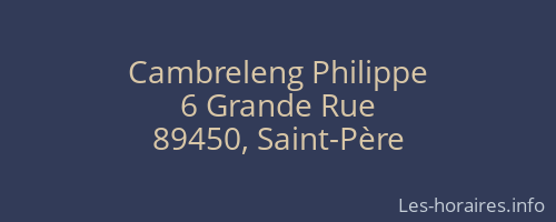Cambreleng Philippe