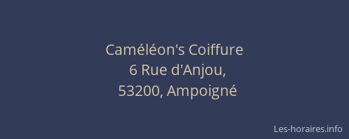 Caméléon's Coiffure