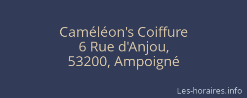 Caméléon's Coiffure