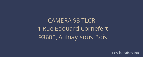 CAMERA 93 TLCR
