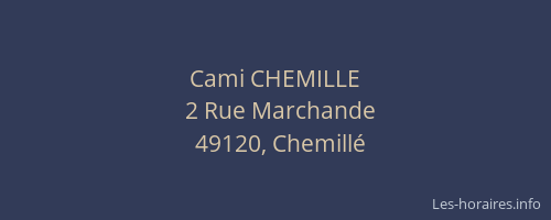 Cami CHEMILLE