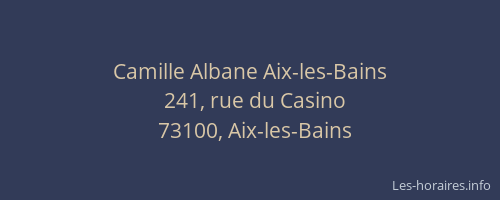 Camille Albane Aix-les-Bains