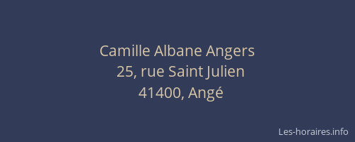 Camille Albane Angers