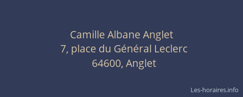 Camille Albane Anglet