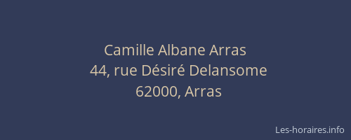 Camille Albane Arras