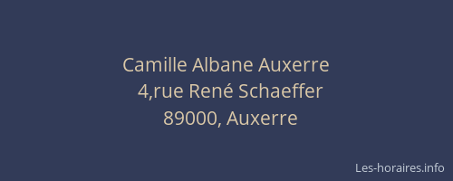 Camille Albane Auxerre