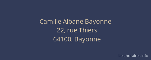 Camille Albane Bayonne