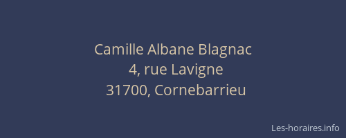 Camille Albane Blagnac