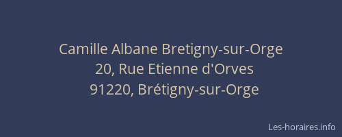 Camille Albane Bretigny-sur-Orge