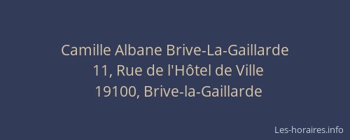 Camille Albane Brive-La-Gaillarde