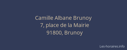 Camille Albane Brunoy