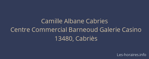 Camille Albane Cabries