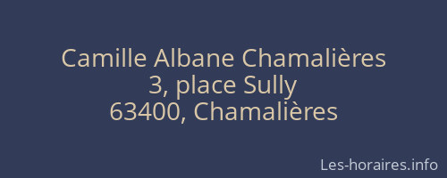 Camille Albane Chamalières