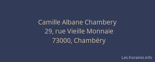 Camille Albane Chambery