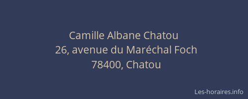 Camille Albane Chatou