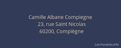 Camille Albane Compiegne