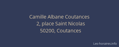 Camille Albane Coutances