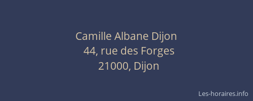 Camille Albane Dijon