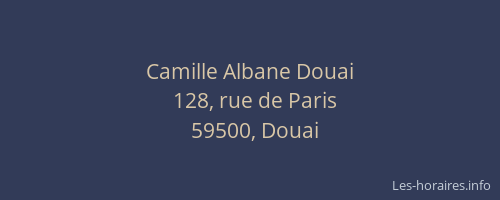 Camille Albane Douai