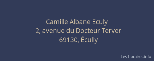 Camille Albane Eculy