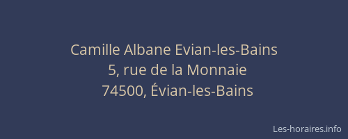 Camille Albane Evian-les-Bains
