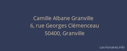 Camille Albane Granville