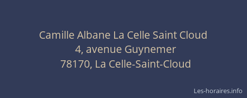 Camille Albane La Celle Saint Cloud
