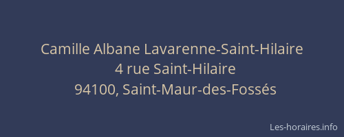 Camille Albane Lavarenne-Saint-Hilaire