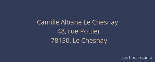 Camille Albane Le Chesnay