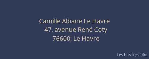 Camille Albane Le Havre