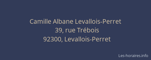 Camille Albane Levallois-Perret